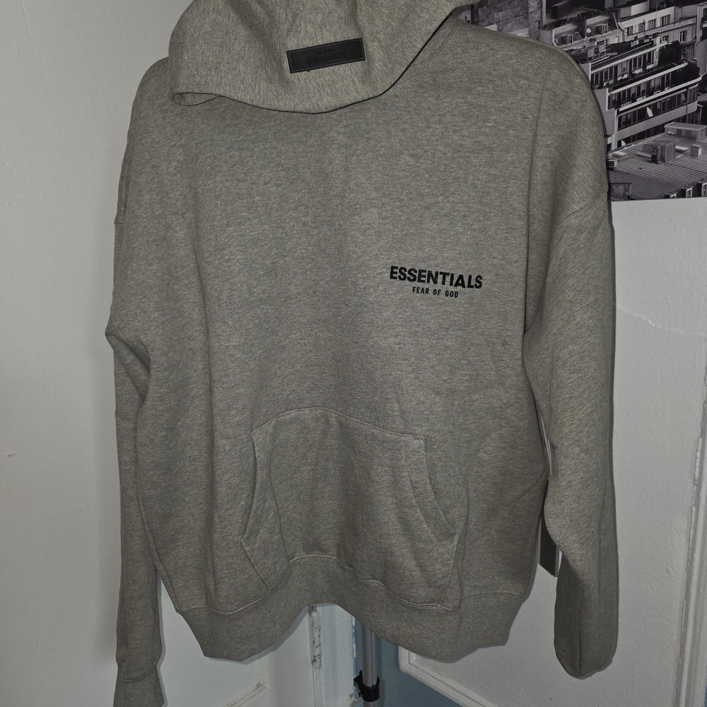 Fear of God Essentials Heather Gray Hoodie